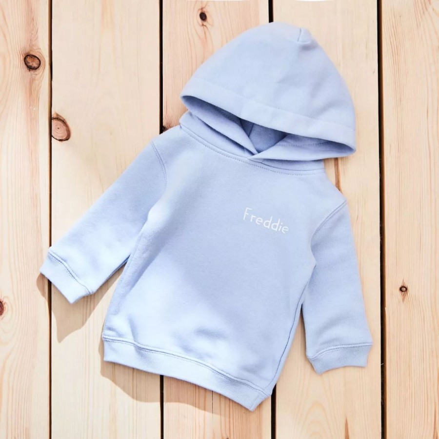 Kids (2-7Yrs) My 1st Years Kids T-Shirts & Jumpers | Personalised Blue Embroidery Hoodie