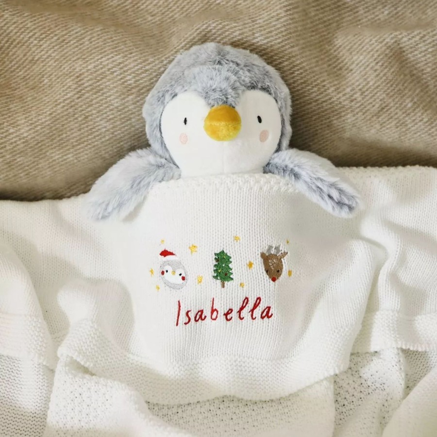 Baby (0-24 Mos) My 1st Years Baby Blankets & Comforters | Personalised Christmas Ivory Shawl