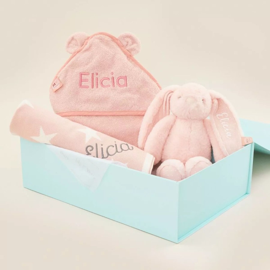 Gifts My 1st Years Clothing Gift Sets | Personalised Pink New Baby Essentials Gift Set