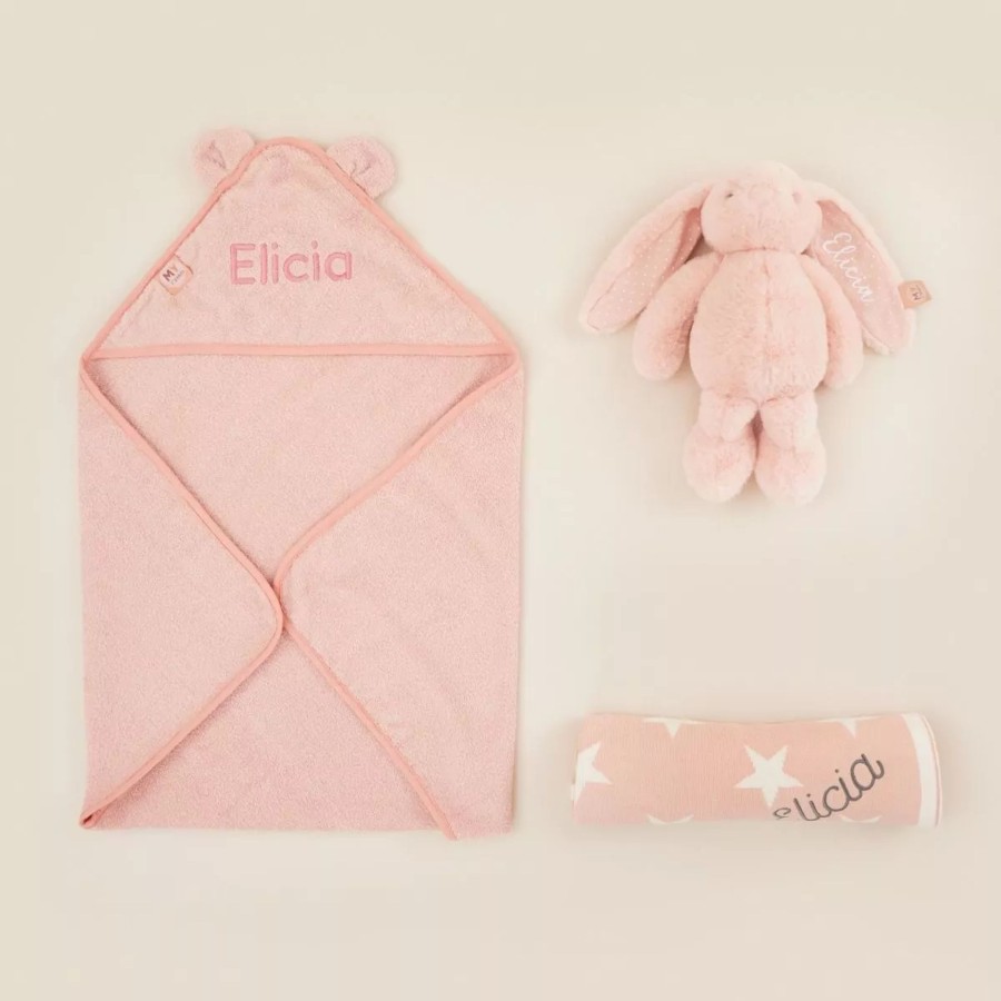 Gifts My 1st Years Clothing Gift Sets | Personalised Pink New Baby Essentials Gift Set