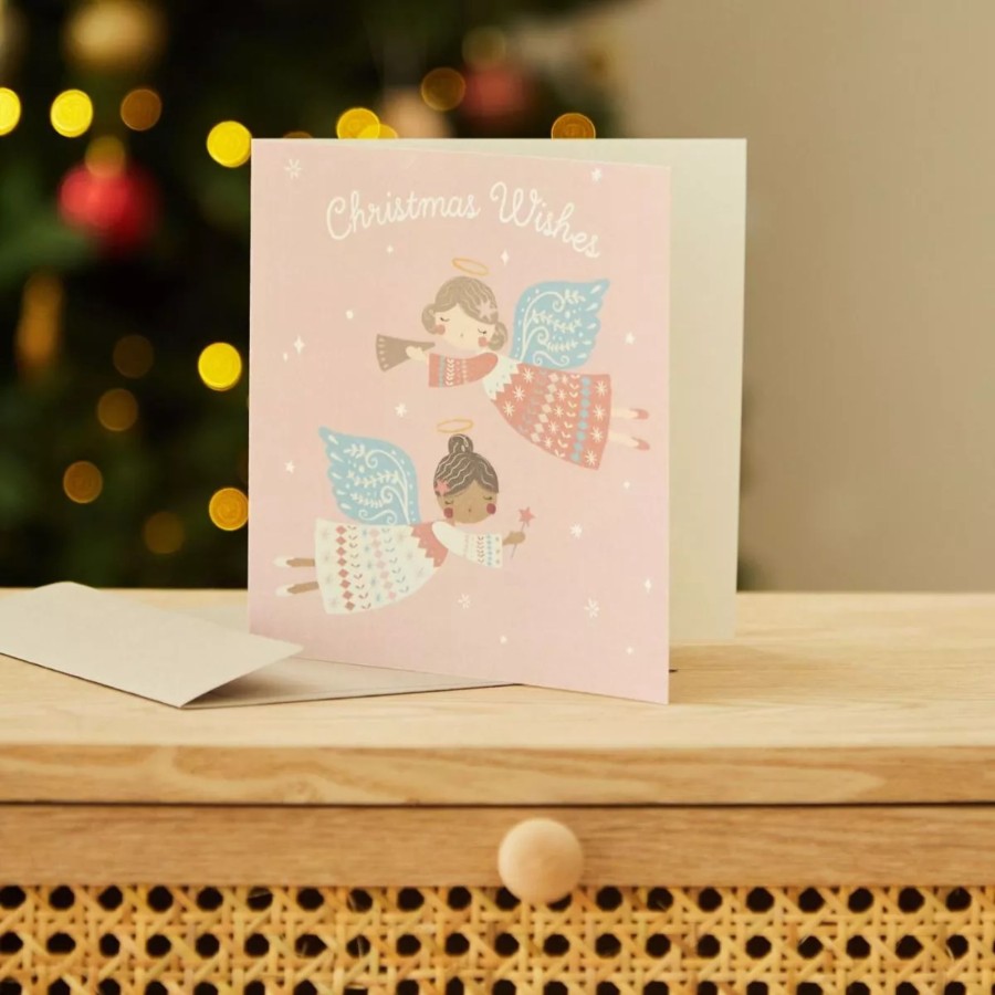 Gifts My 1st Years Greetings Cards | Pink Angel Christmas Card