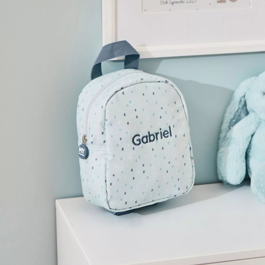 Baby (0-24 Mos) My 1st Years Baby Backpacks | Personalised Blue Tiny Backpack