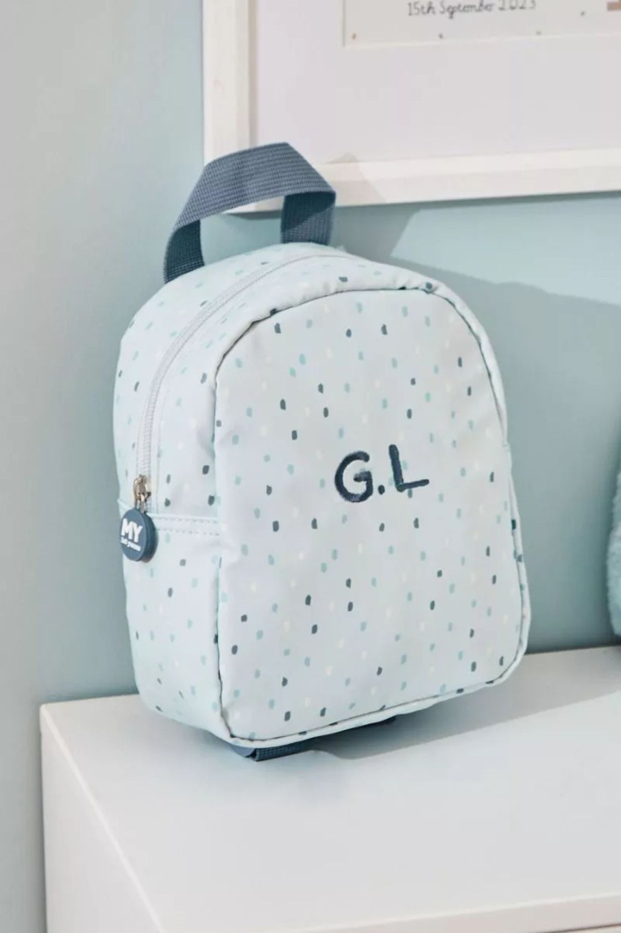 Baby (0-24 Mos) My 1st Years Baby Backpacks | Personalised Blue Tiny Backpack