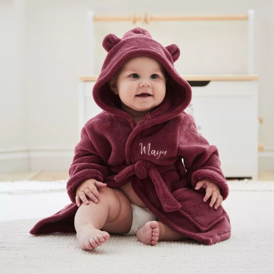 Kids (2-7Yrs) My 1st Years Kids Dressing Gowns | Personalised Berry Fleece Robe