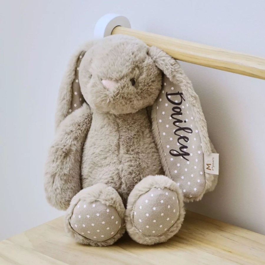 Toys & Books My 1st Years Cuddly Toys | Personalised Taupe Bunny Soft Toy