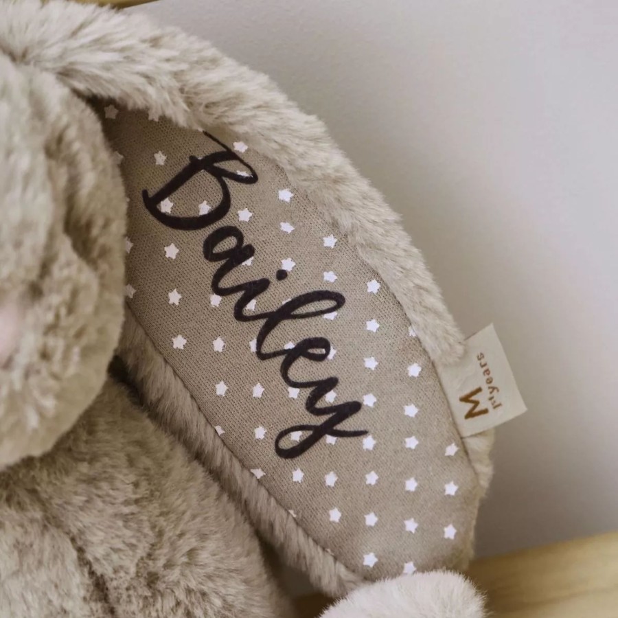 Toys & Books My 1st Years Cuddly Toys | Personalised Taupe Bunny Soft Toy