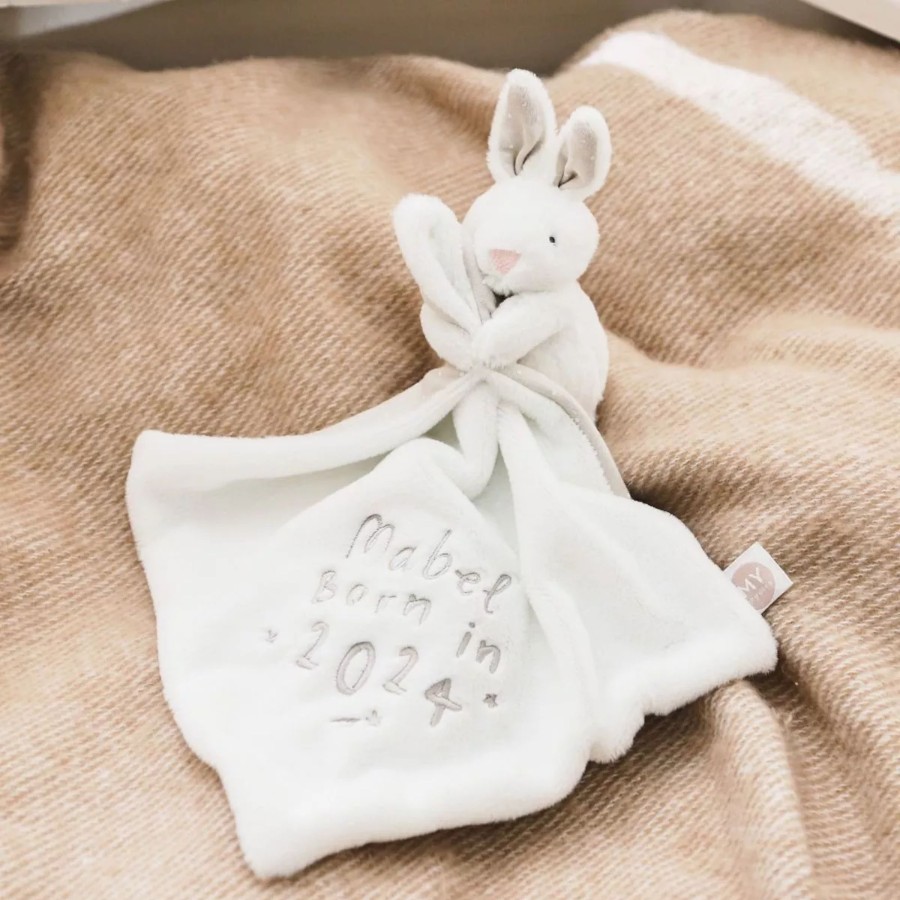 Toys & Books My 1st Years Comforters | Personalised Born In 2024 Ivory Bunny Comforter