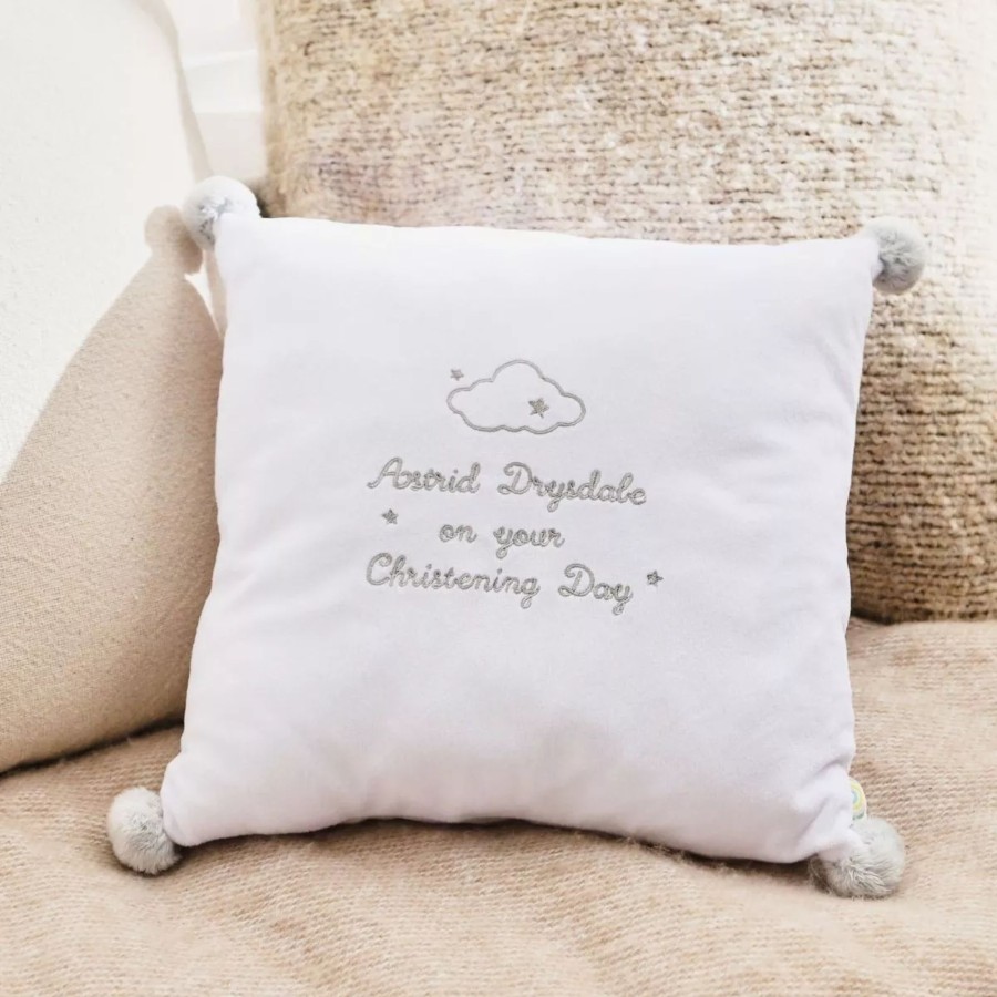 Furniture My 1st Years Room Accessories | Personalised 'On Your Christening Day' Cushion