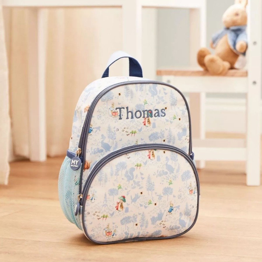 Kids (2-7Yrs) Peter Rabbit Kids Backpacks | Personalised Blue Peter Rabbit Mini Backpack