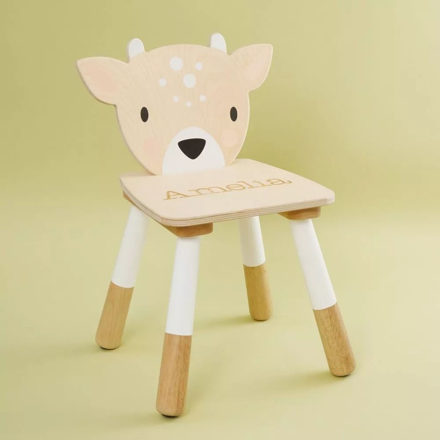 Furniture Tenderleaf Tables & Chairs | Personalised Tenderleaf Deer Design Children'S Chair