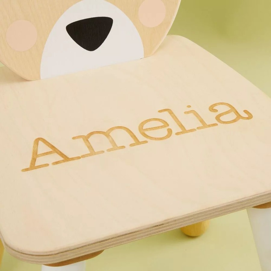 Furniture Tenderleaf Tables & Chairs | Personalised Tenderleaf Deer Design Children'S Chair