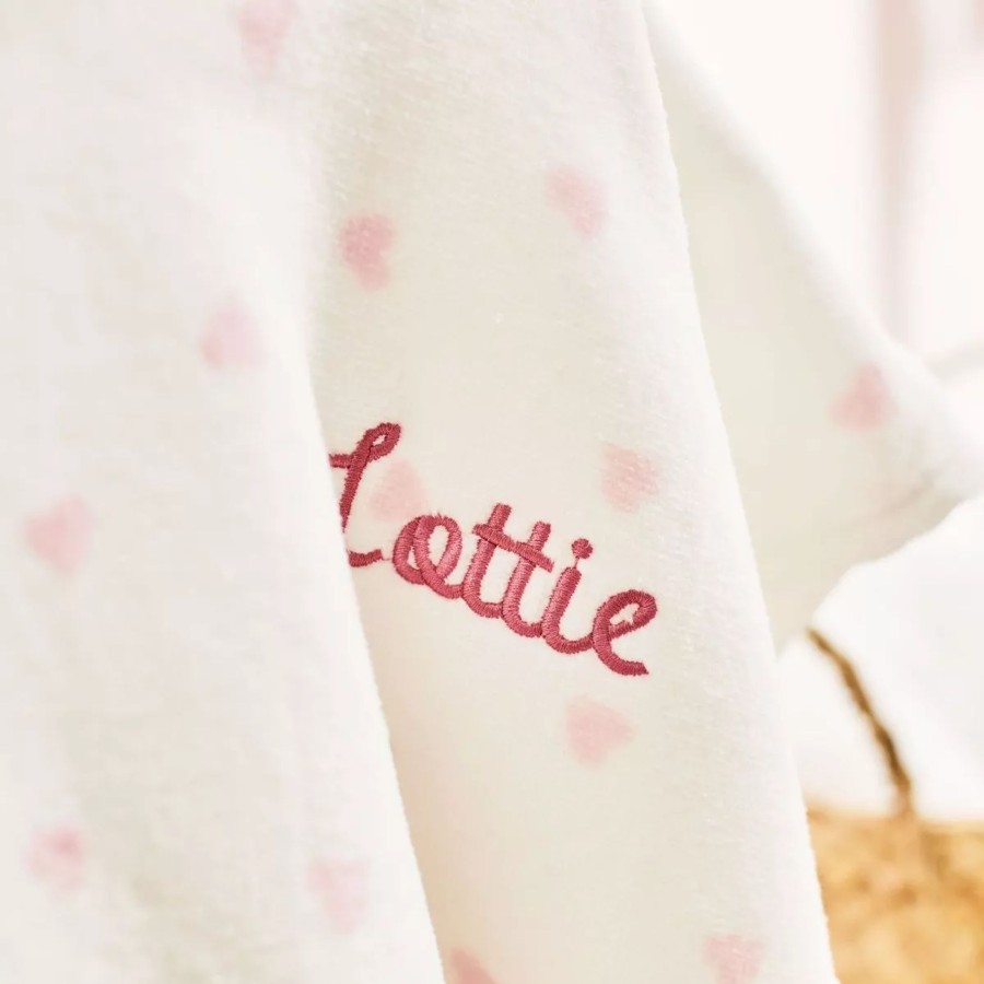 Kids (2-7Yrs) My 1st Years Kids Towels | Personalised Heart Towelling Poncho