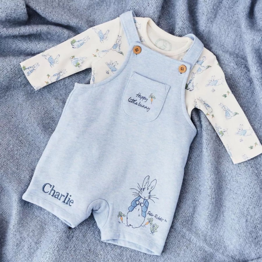 Baby (0-24 Mos) Peter Rabbit Baby Outfits | Personalised Peter Rabbit Baby Outfit Set