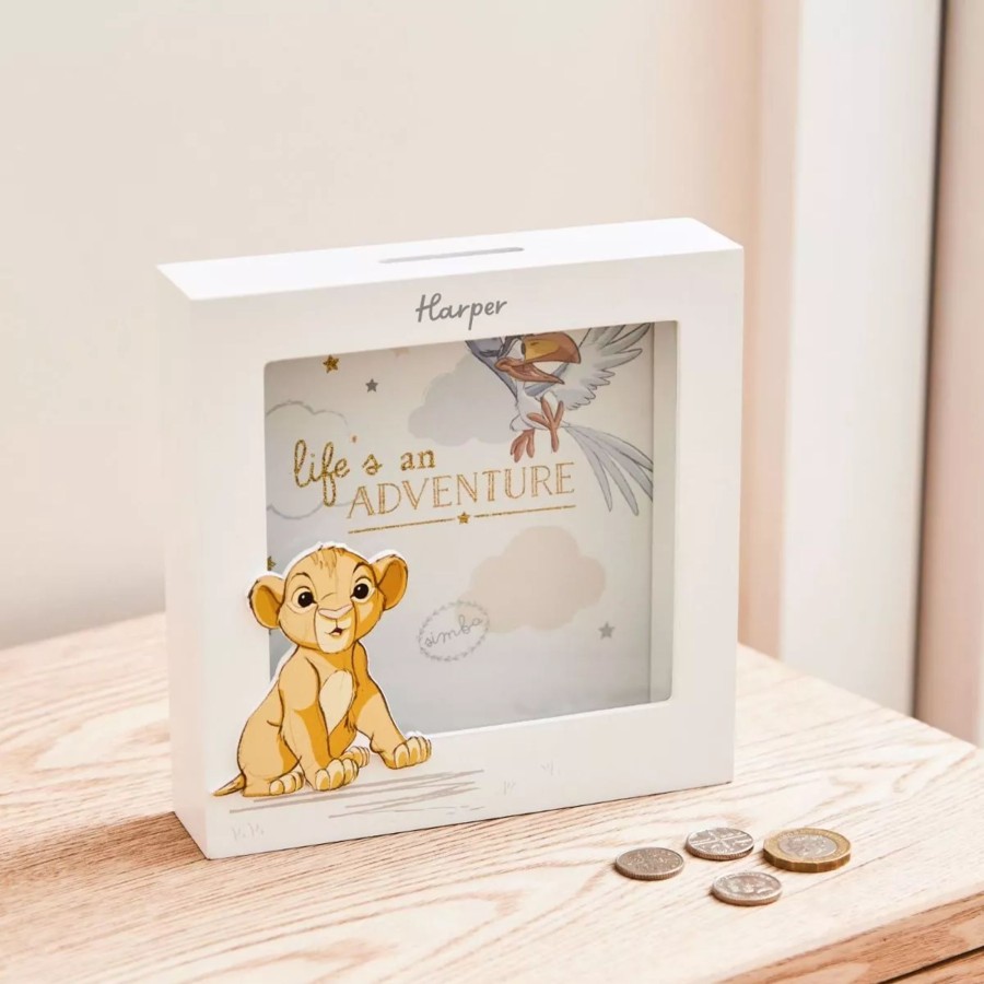 Furniture Disney Photo Frames & Keepsakes | Personalised Disney Lion King Money Box