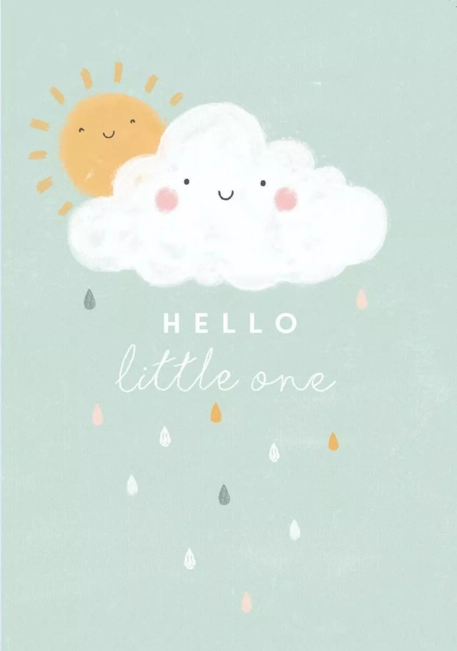 Gifts My 1st Years Greetings Cards | Cloud' Hello Little One Card