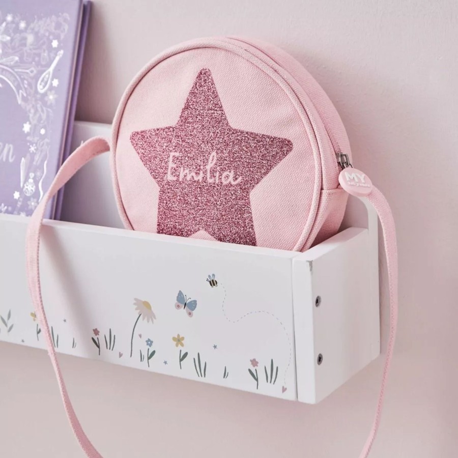 Kids (2-7Yrs) My 1st Years Kids Handbags | Personalised Pink Star Handbag