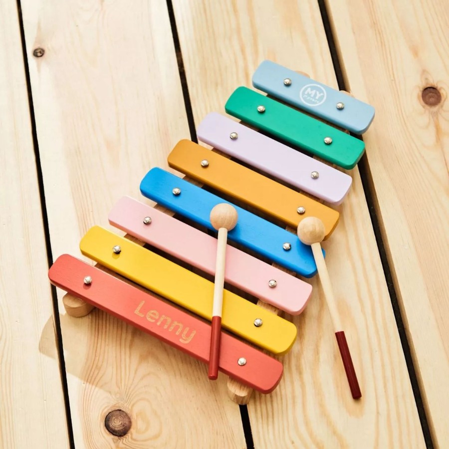 Toys & Books My 1st Years Musical | Personalised Colourful Wooden Xylophone Toy