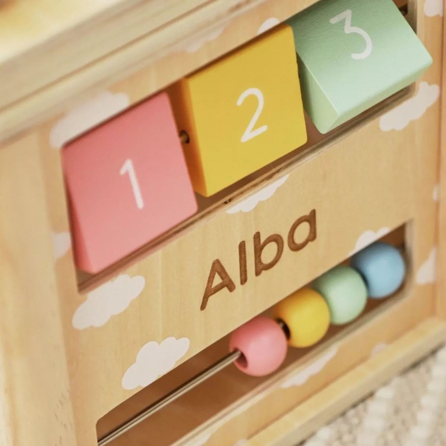 Toys & Books My 1st Years Montessori | Personalised Wooden Activity Cube Toy