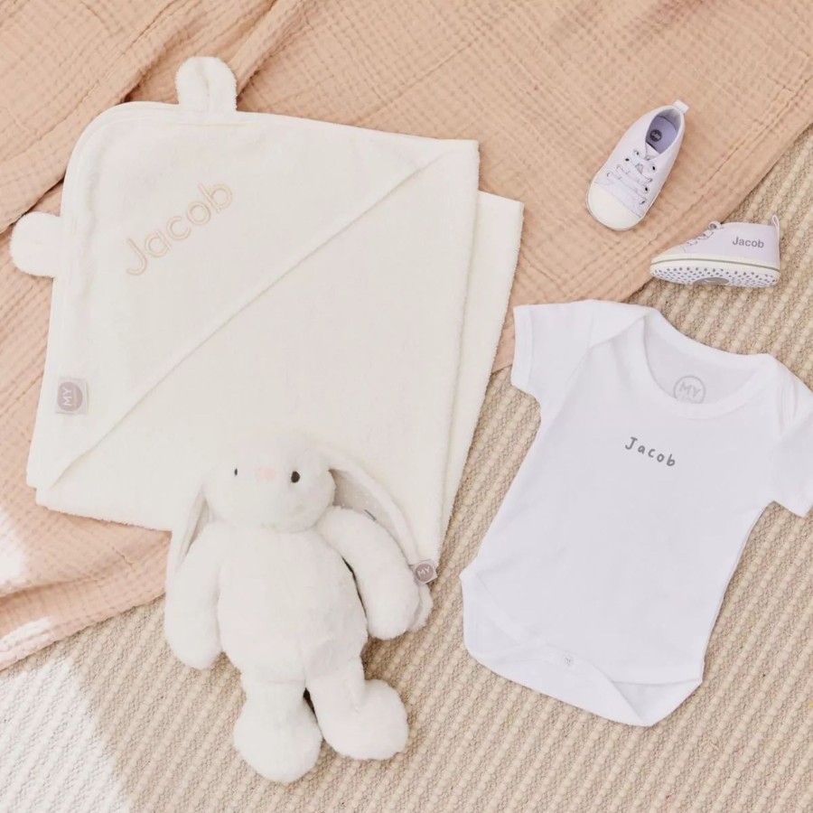 Gifts My 1st Years Clothing Gift Sets | Personalised Ivory New Baby Bundle