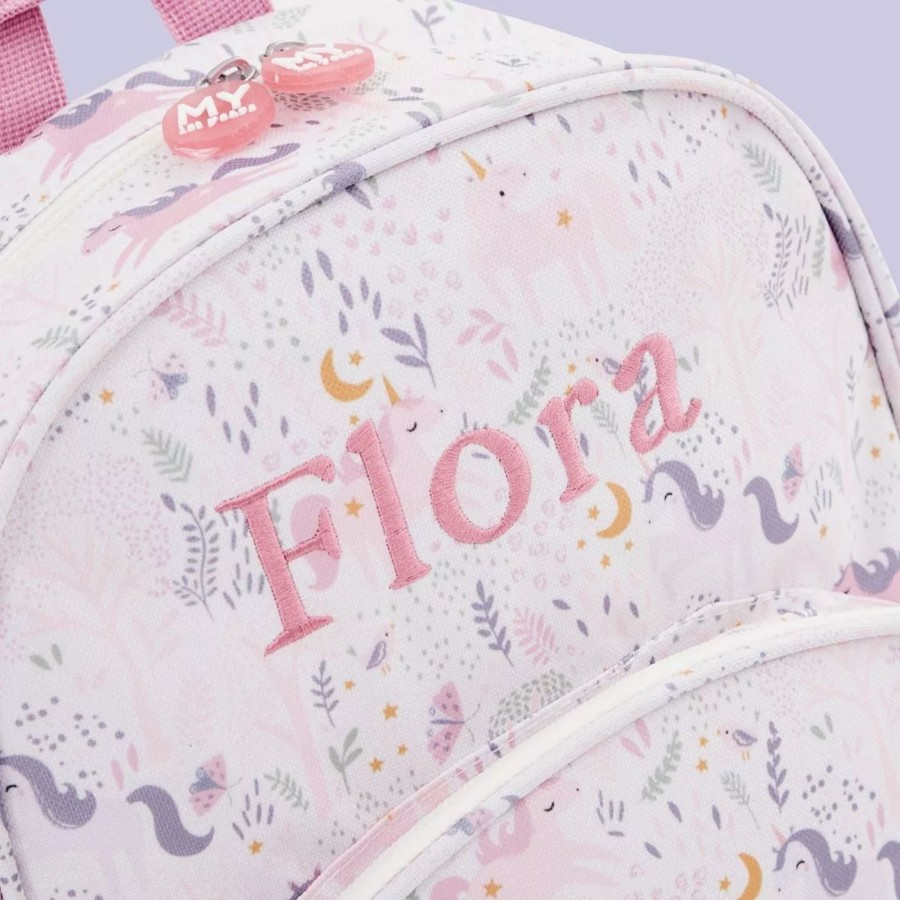 Kids (2-7Yrs) My 1st Years Kids Backpacks | Personalised Pink Magical Unicorn Medium Backpack