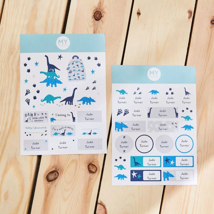 Gifts My 1st Years Keepsakes | Personalised Dinosaur Sticker Pack