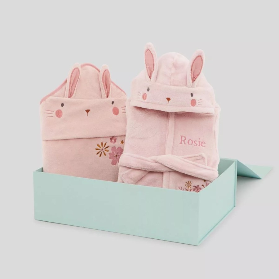 Gifts My 1st Years Clothing Gift Sets | Personalised Bunny Splash And Snuggle Gift Set