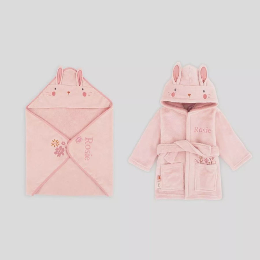 Gifts My 1st Years Clothing Gift Sets | Personalised Bunny Splash And Snuggle Gift Set