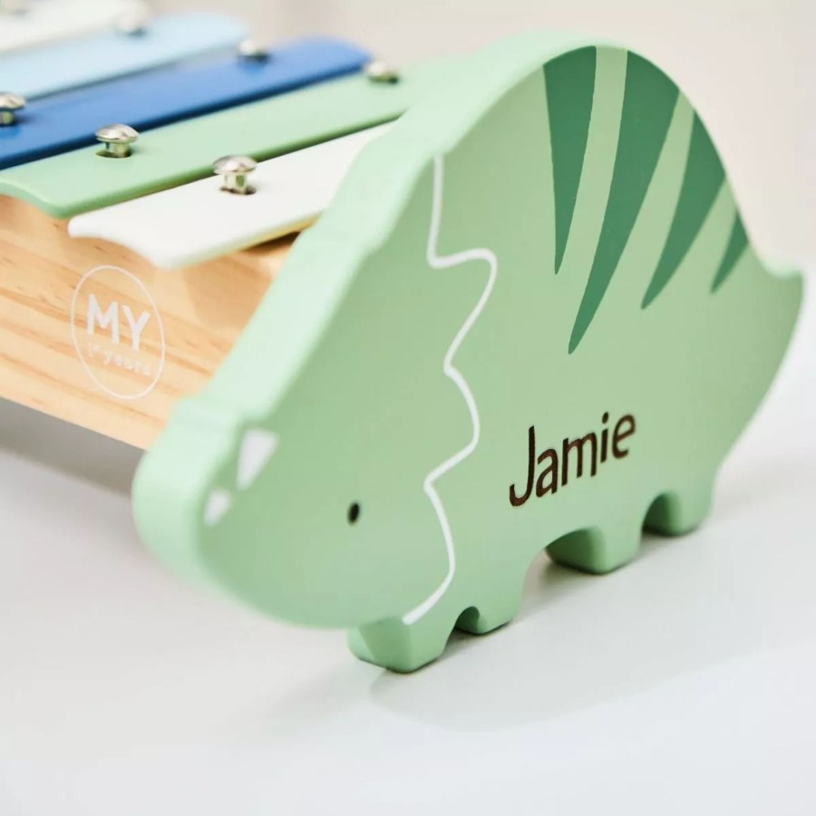 Toys & Books My 1st Years Musical | Personalised Wooden Dinosaur Xylophone