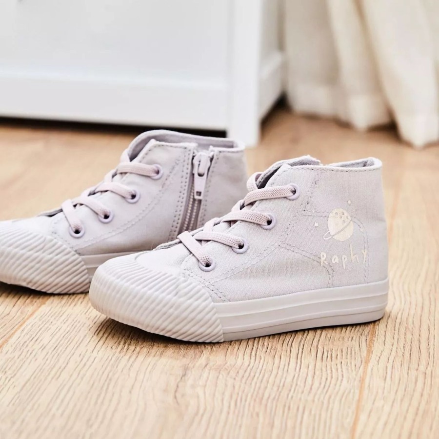 Kids (2-7Yrs) My 1st Years Kids Shoes | Personalised Space Toddler High Top Trainers