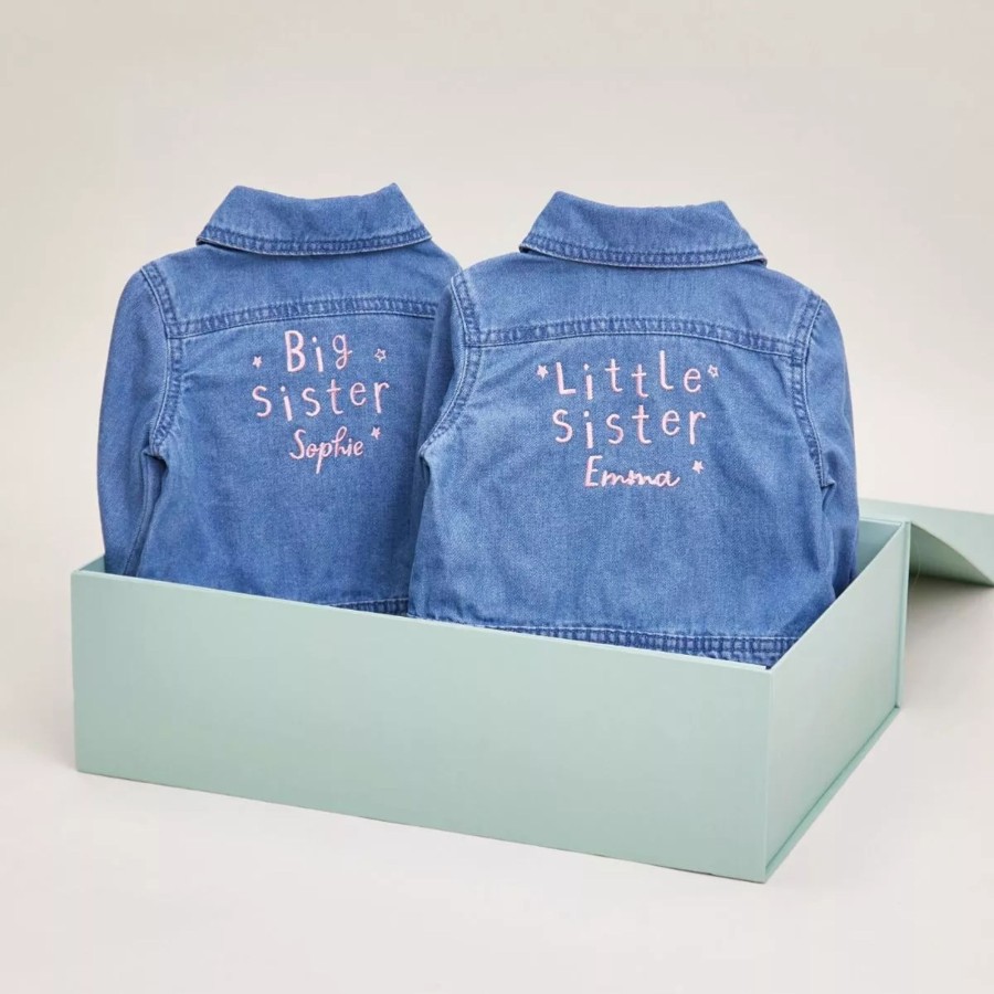 Gifts My 1st Years Family Gift Sets | Matching Pink Siblings Denim Jacket Set