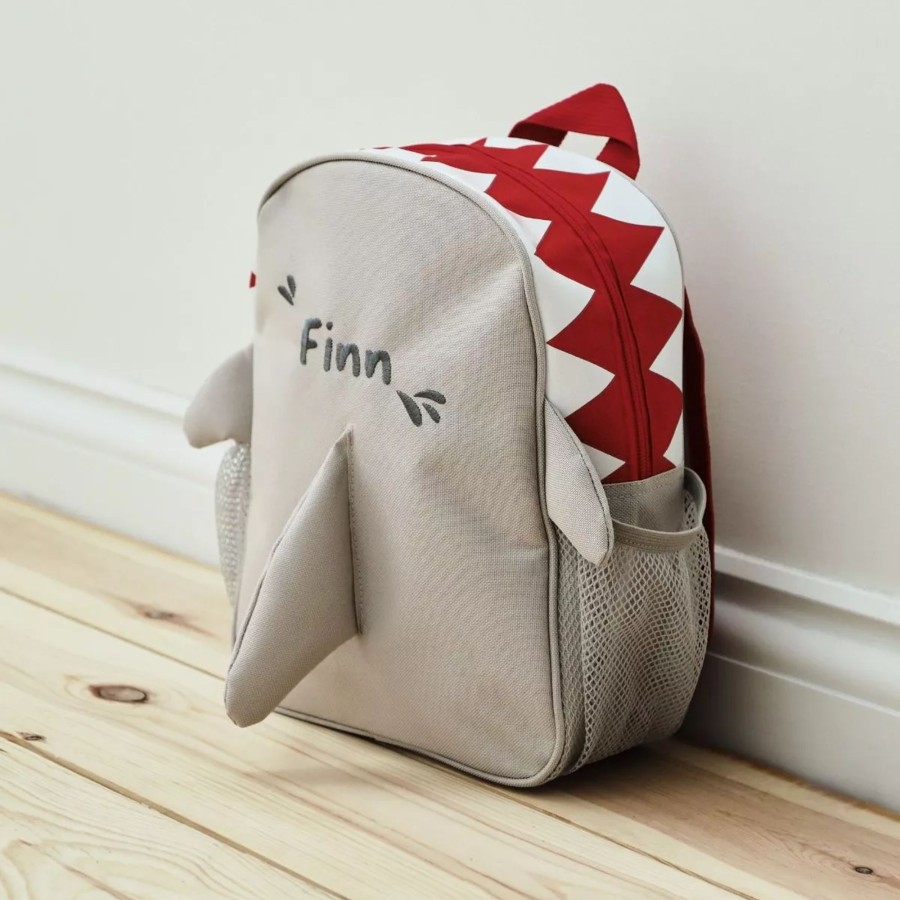 Kids (2-7Yrs) My 1st Years Kids Backpacks | Personalised Shark Mini Backpack