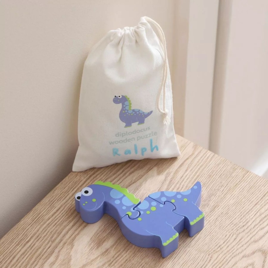 Toys & Books My 1st Years Puzzles | Personalised Dinosaur Wooden Puzzle