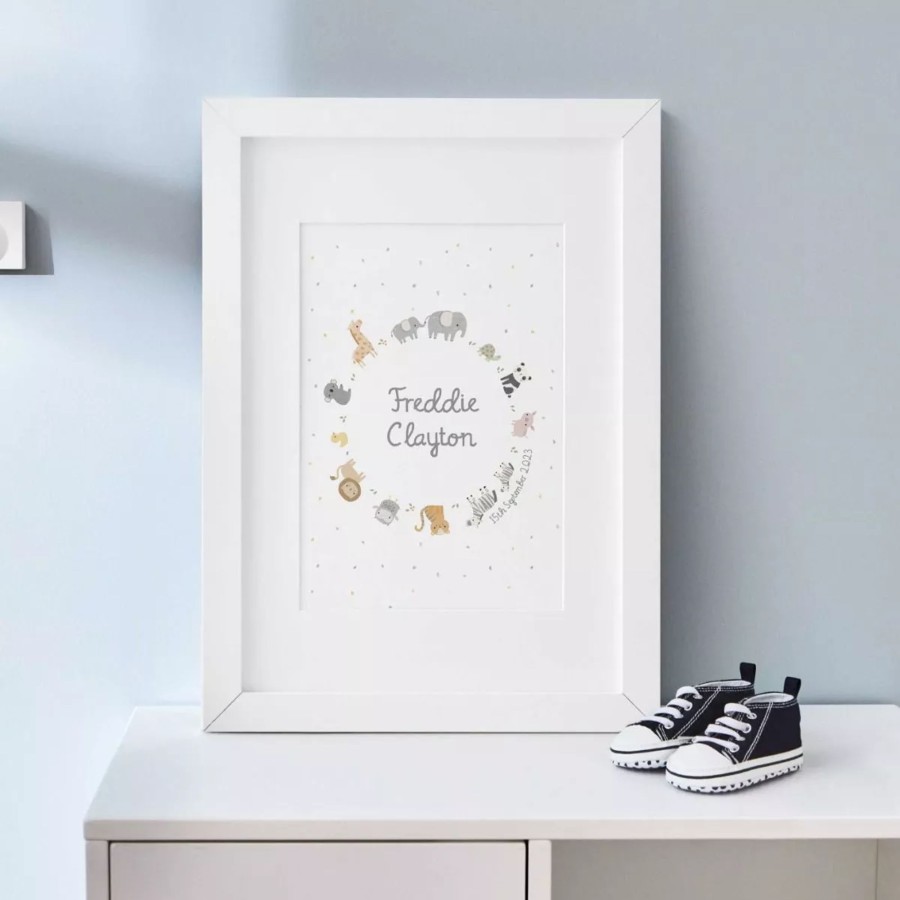 Furniture My 1st Years Wall Art & Prints | Personalised Welcome To The World Cream Wall Art