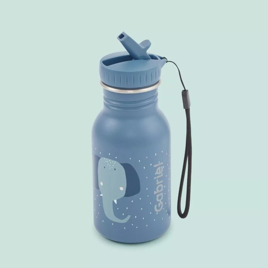 Kids (2-7Yrs) My 1st Years Kids Lunchbags | Blue Elephant 350Ml Water Bottle