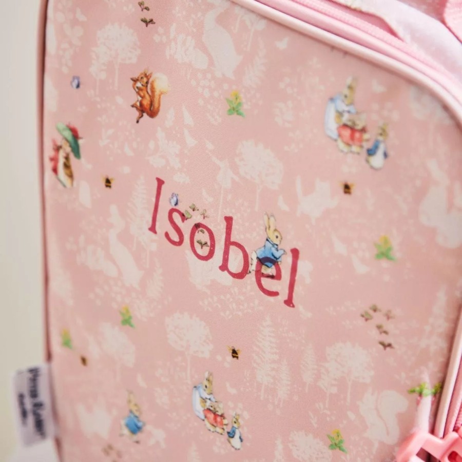 Kids (2-7Yrs) Peter Rabbit Kids Lunchbags | Personalised Pink Flopsy Bunny Lunch Bag