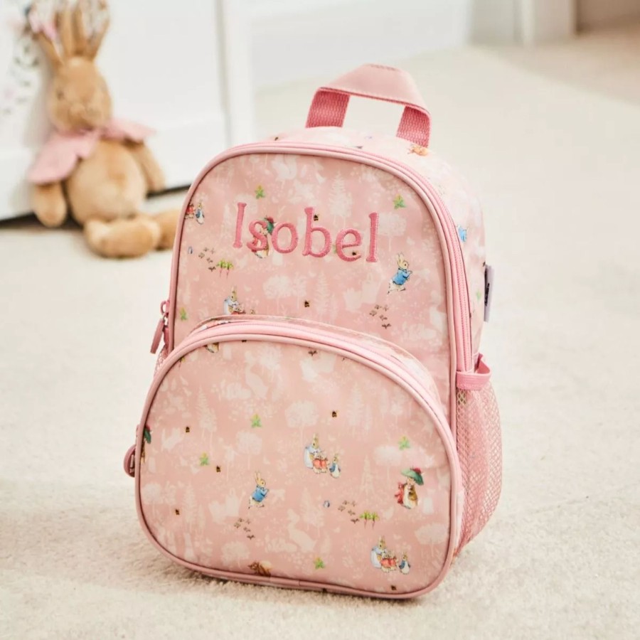 Kids (2-7Yrs) Peter Rabbit Kids Backpacks | Personalised Pink Flopsy Bunny Mini Backpack