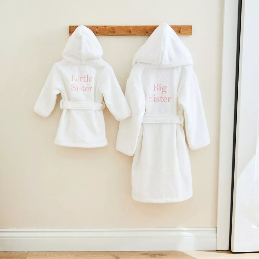 Kids (2-7Yrs) My 1st Years Matching Family Sets | Pink Gingham Trim Sibling Dressing Gown Gift Set