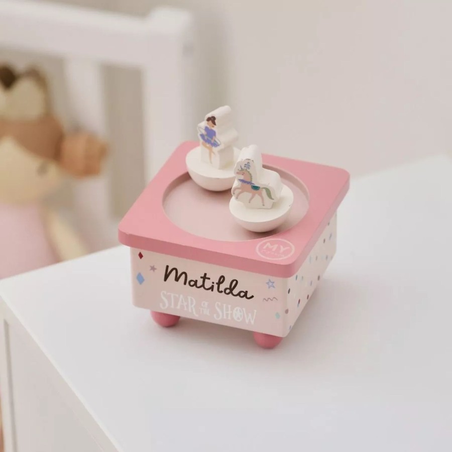 Furniture My 1st Years Room Accessories | Personalised Wooden Little Performer Music Box