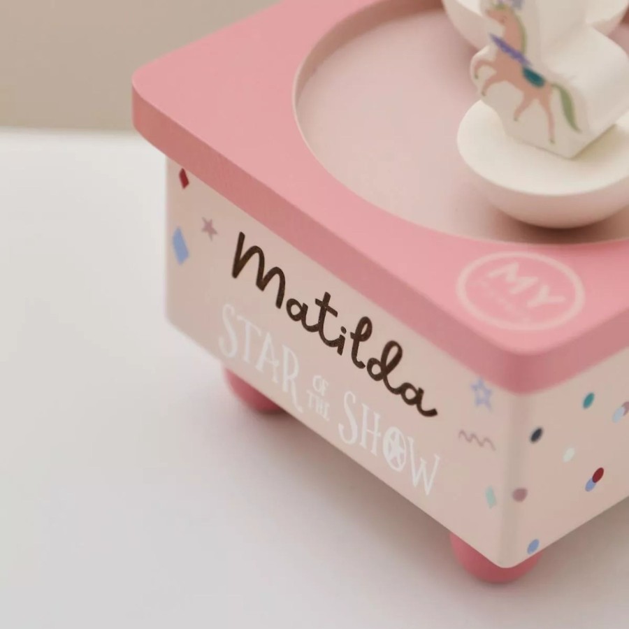 Furniture My 1st Years Room Accessories | Personalised Wooden Little Performer Music Box