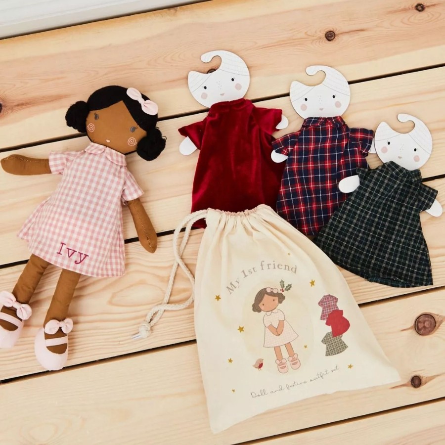 Toys & Books My 1st Years Dolls & Accessories | Personalised Christmas Doll Dress-Up Set