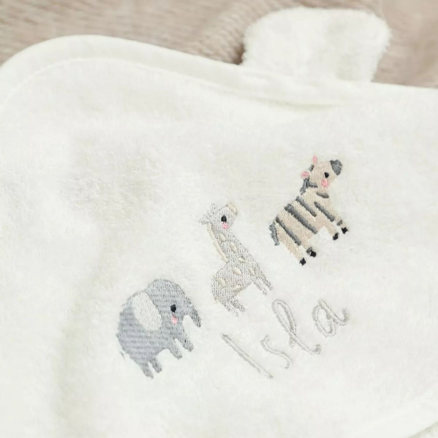 Kids (2-7Yrs) My 1st Years Kids Towels | Personalised Ivory Welcome To The World Hooded Towel