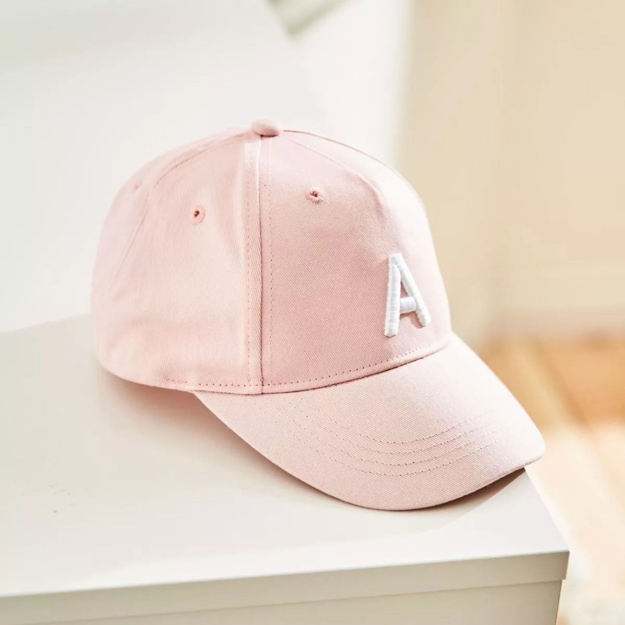 Kids (2-7Yrs) My 1st Years Kids Hats & Gloves | Pink Baseball Cap - Initial