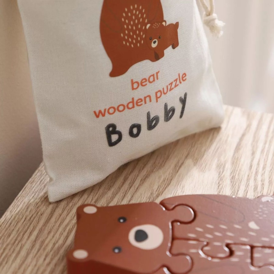 Toys & Books My 1st Years Puzzles | Personalised Bear Wooden Puzzle