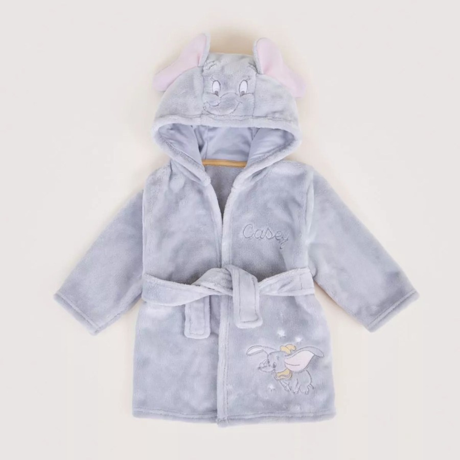 Kids (2-7Yrs) Disney Kids Dressing Gowns | Personalised Disney Dumbo Fleece Dressing Gown