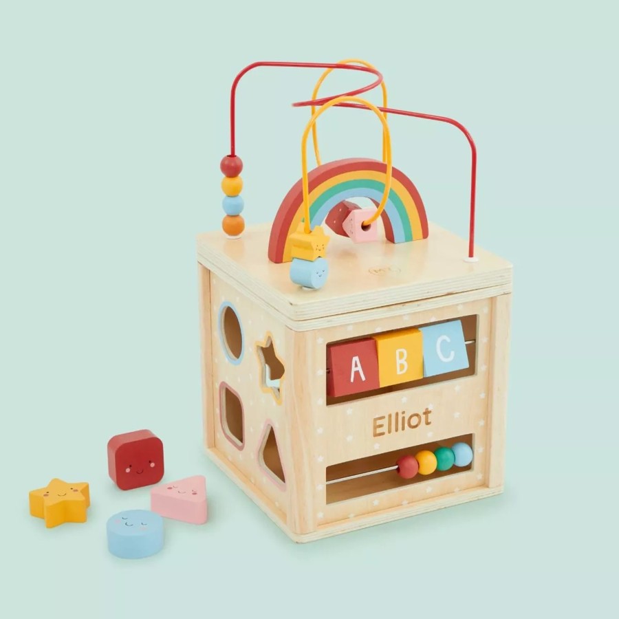 Toys & Books My 1st Years Activity Cubes & Tables | Personalised Colourful Wooden Activity Cube