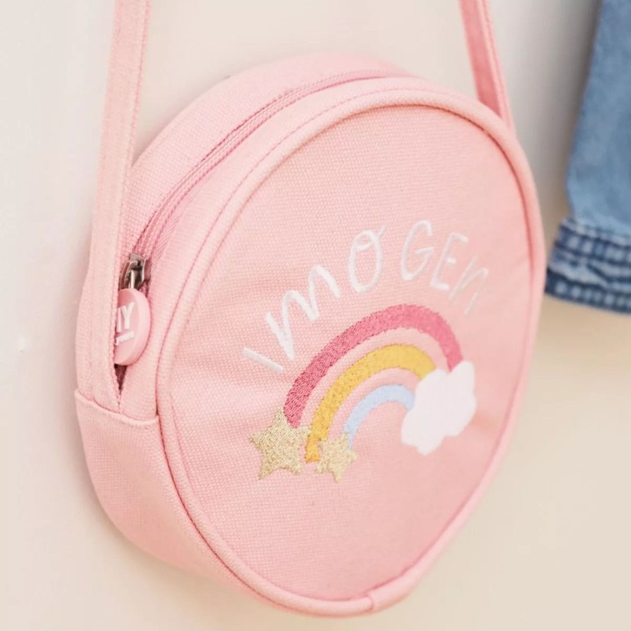 Kids (2-7Yrs) My 1st Years Kids Handbags | Personalised Rainbow Pink Handbag