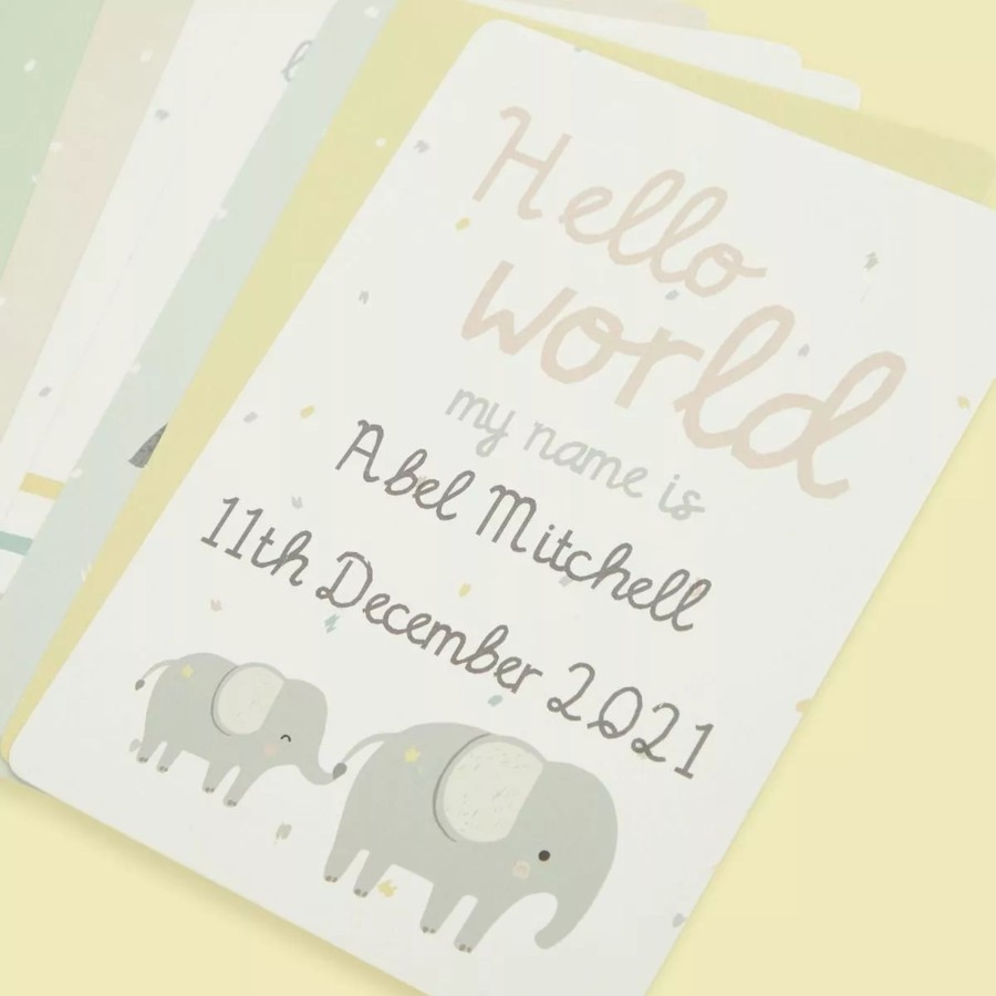 Gifts My 1st Years Keepsakes | Personalised Baby Milestone Cards (30 Pack)