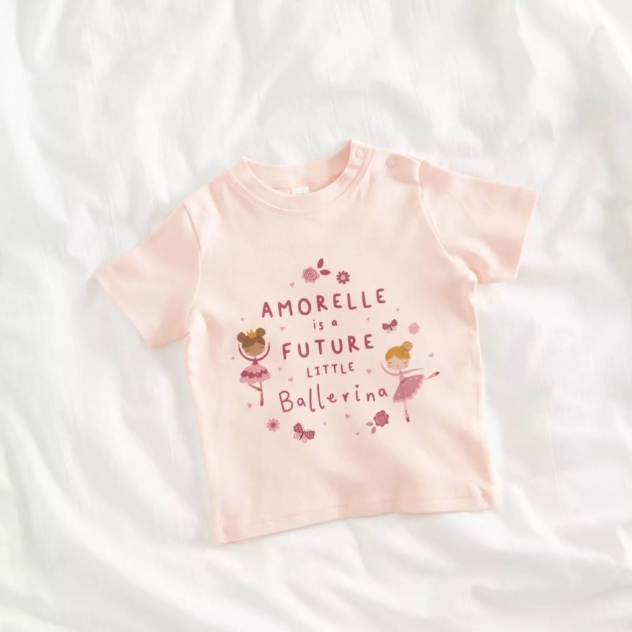 Kids (2-7Yrs) My 1st Years Kids T-Shirts & Jumpers | Personalised Future Little Ballerina T-Shirt