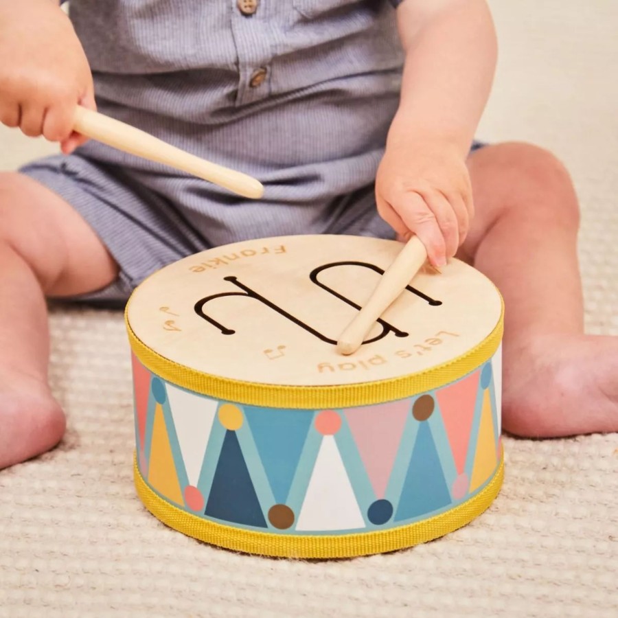 Toys & Books My 1st Years Montessori | Personalised Wooden Drum Toy