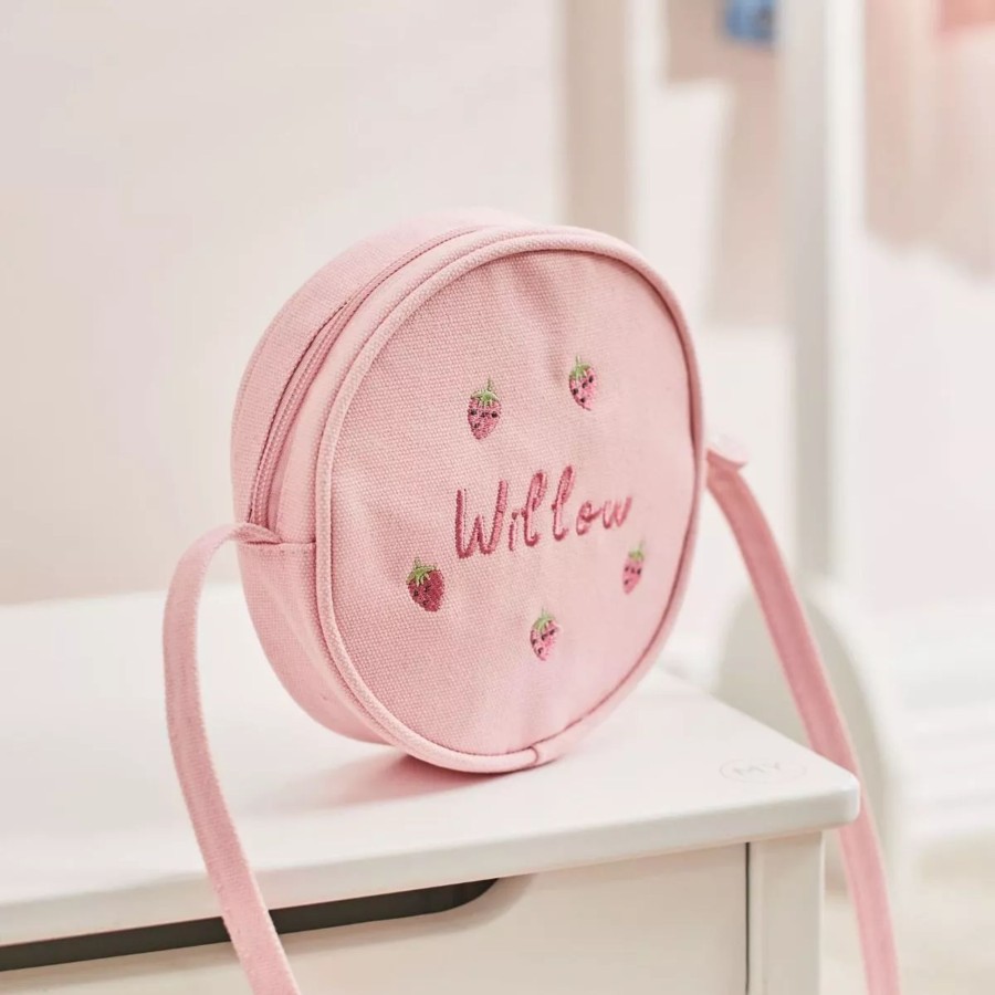 Kids (2-7Yrs) My 1st Years Kids Handbags | Personalised Strawberry Design Pink Handbag